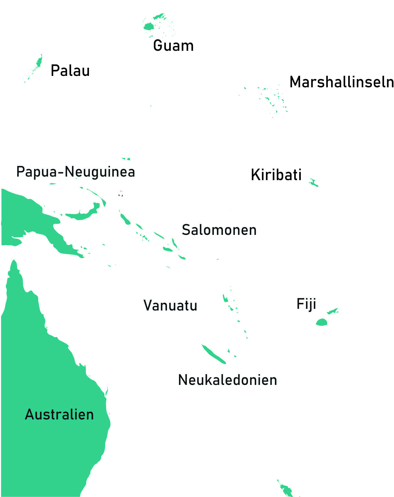 Karte Mikronesien